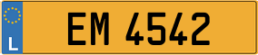 Truck License Plate